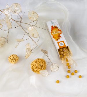 Shampooperlen für gereizte Kopfhaut geöffnet