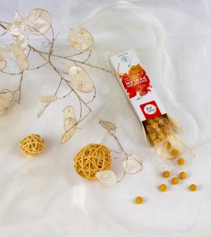 Shampooperlen für strapaziertes Haar geöffnet