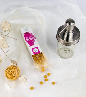 Shampooperlen für pflegeleichtes Haar und Spender